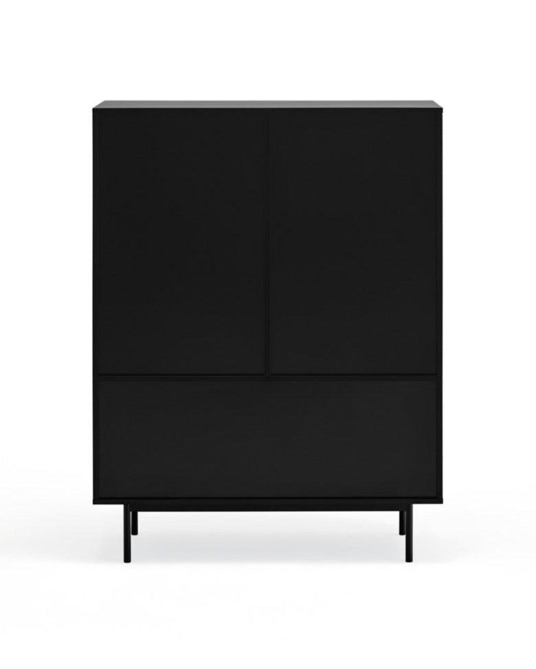 SIERRA high chest of drawers black - Eye on Design