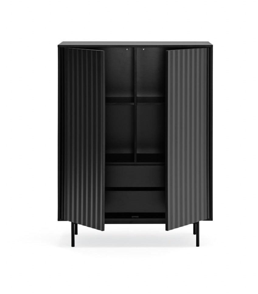 SIERRA high chest of drawers black - Eye on Design