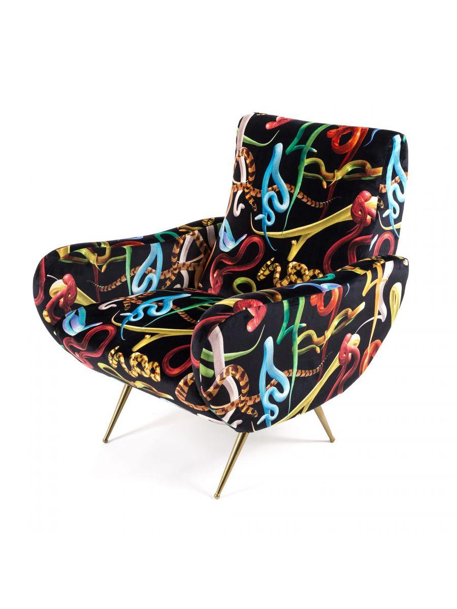 SNAKES armchair black - Eye on Design