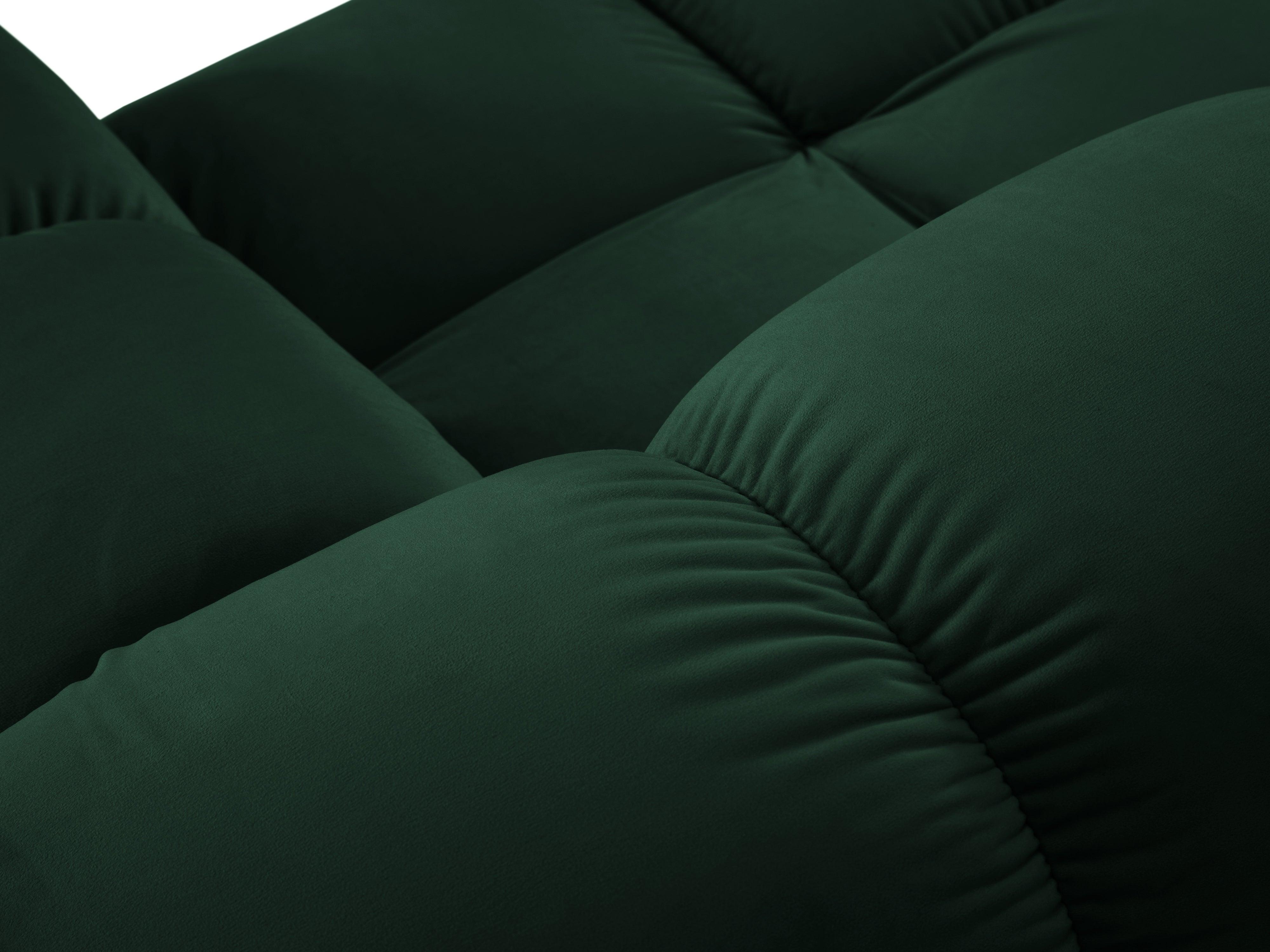 Sofa aksamitna 2-osobowa TROPEA butelkowa zieleń Milo Casa    Eye on Design
