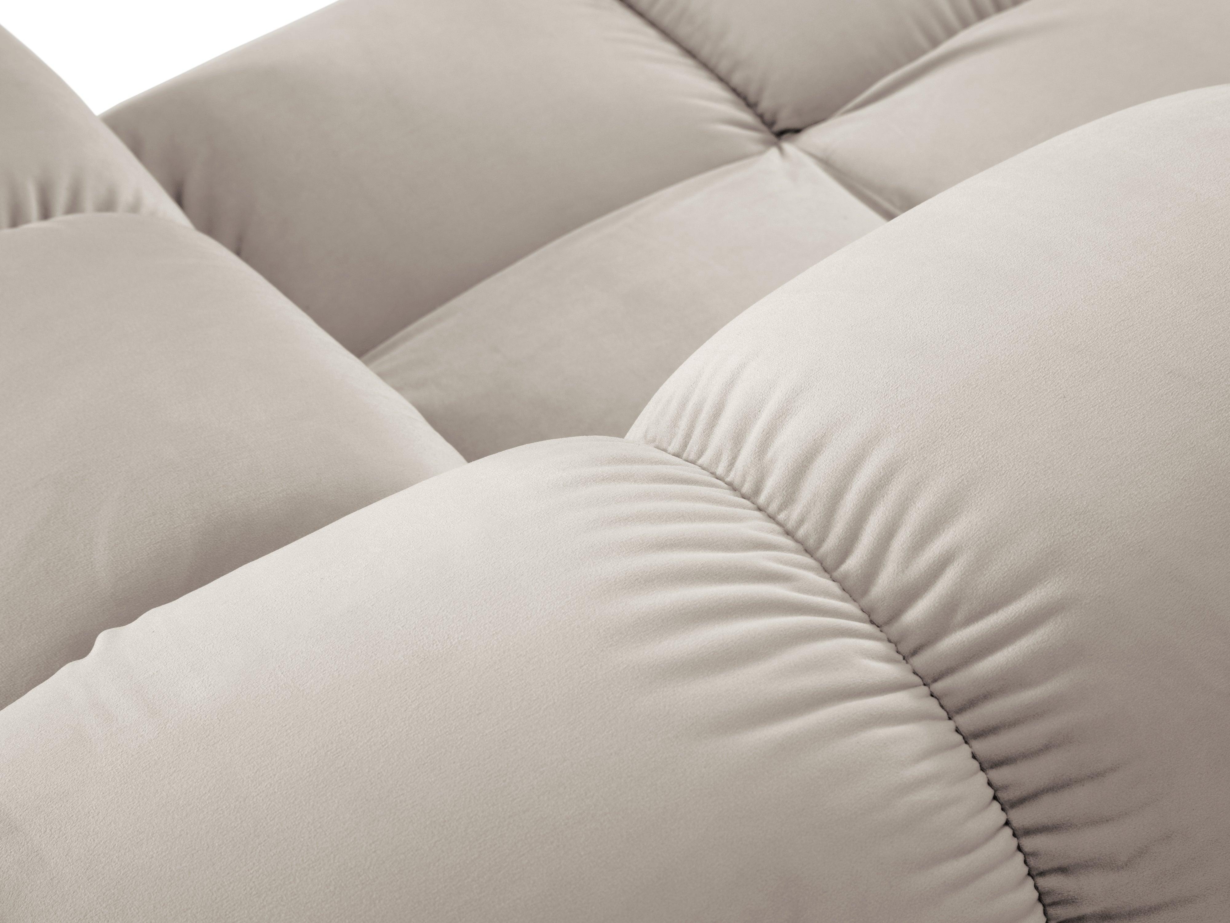 Sofa aksamitna 2-osobowa TROPEA jasnobeżowy Milo Casa    Eye on Design