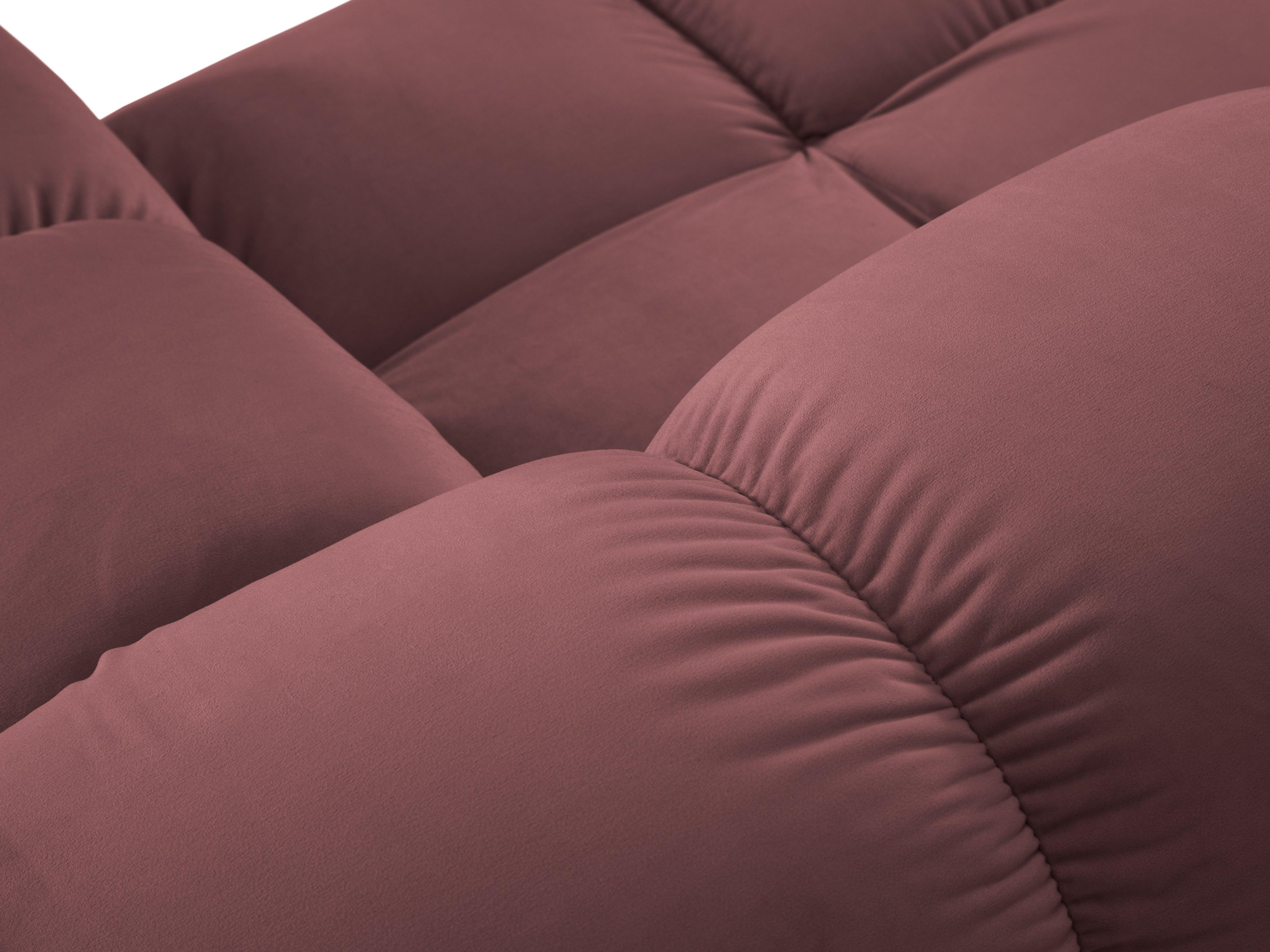 Sofa aksamitna 2-osobowa TROPEA różowy Milo Casa    Eye on Design