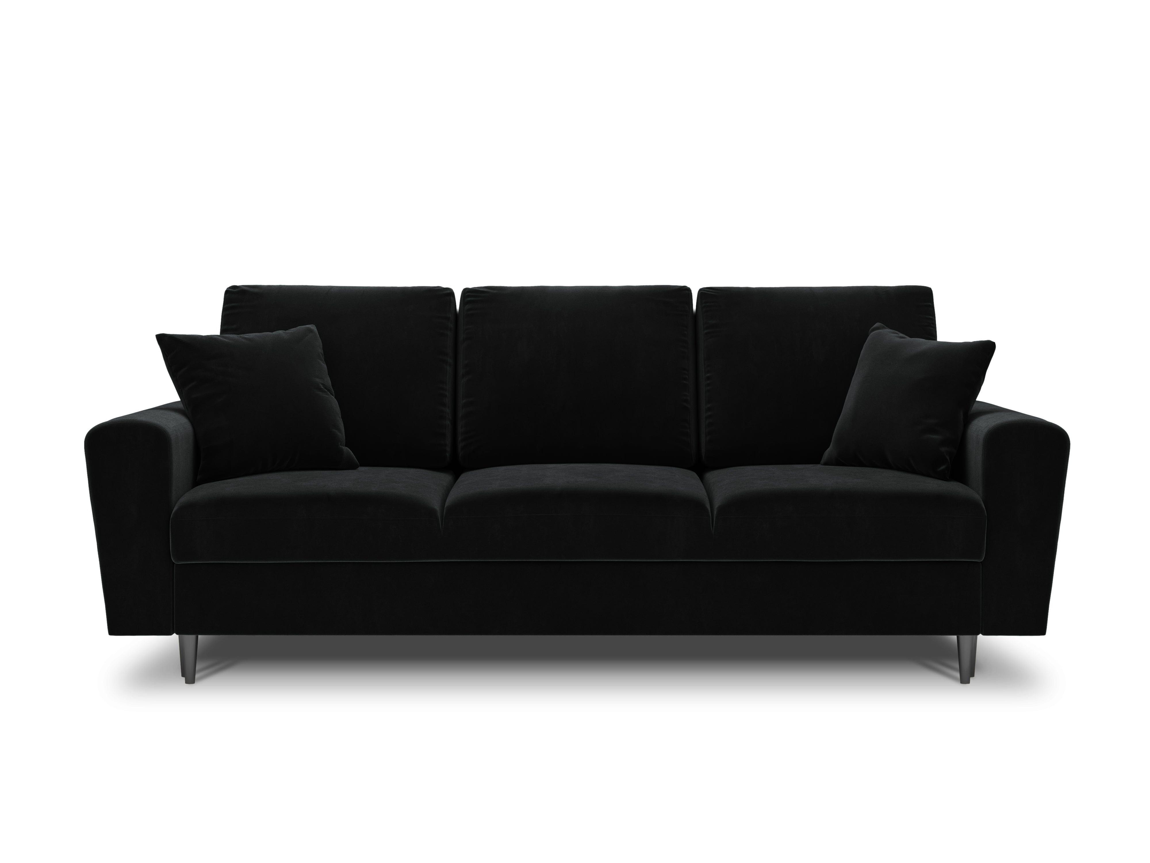 Sofa with sleeping function KYOTO black with black base - Eye on Design