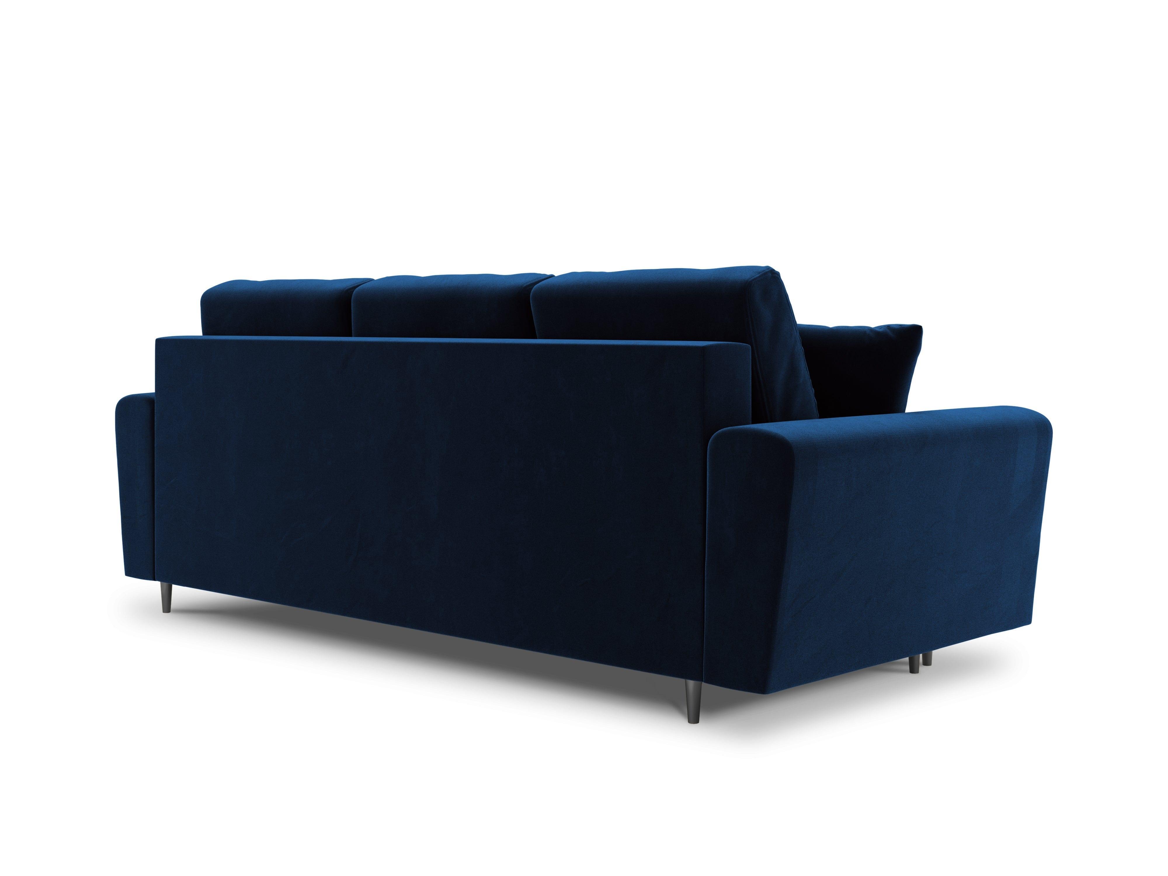 Sofa with sleeping function KYOTO blue with golden base - Eye on Design