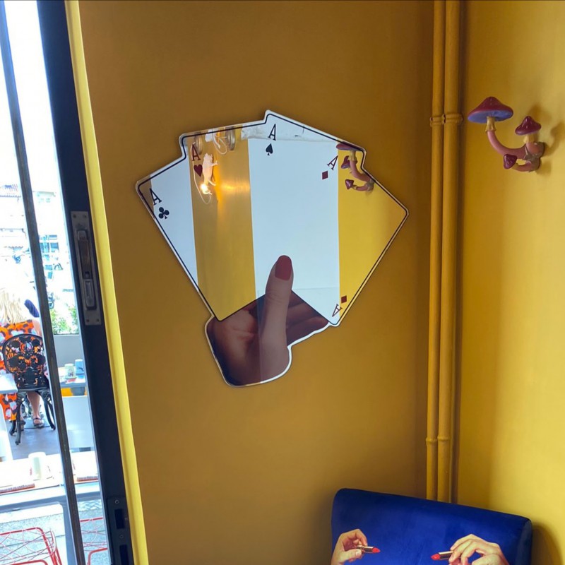 Decorative mirror POKER