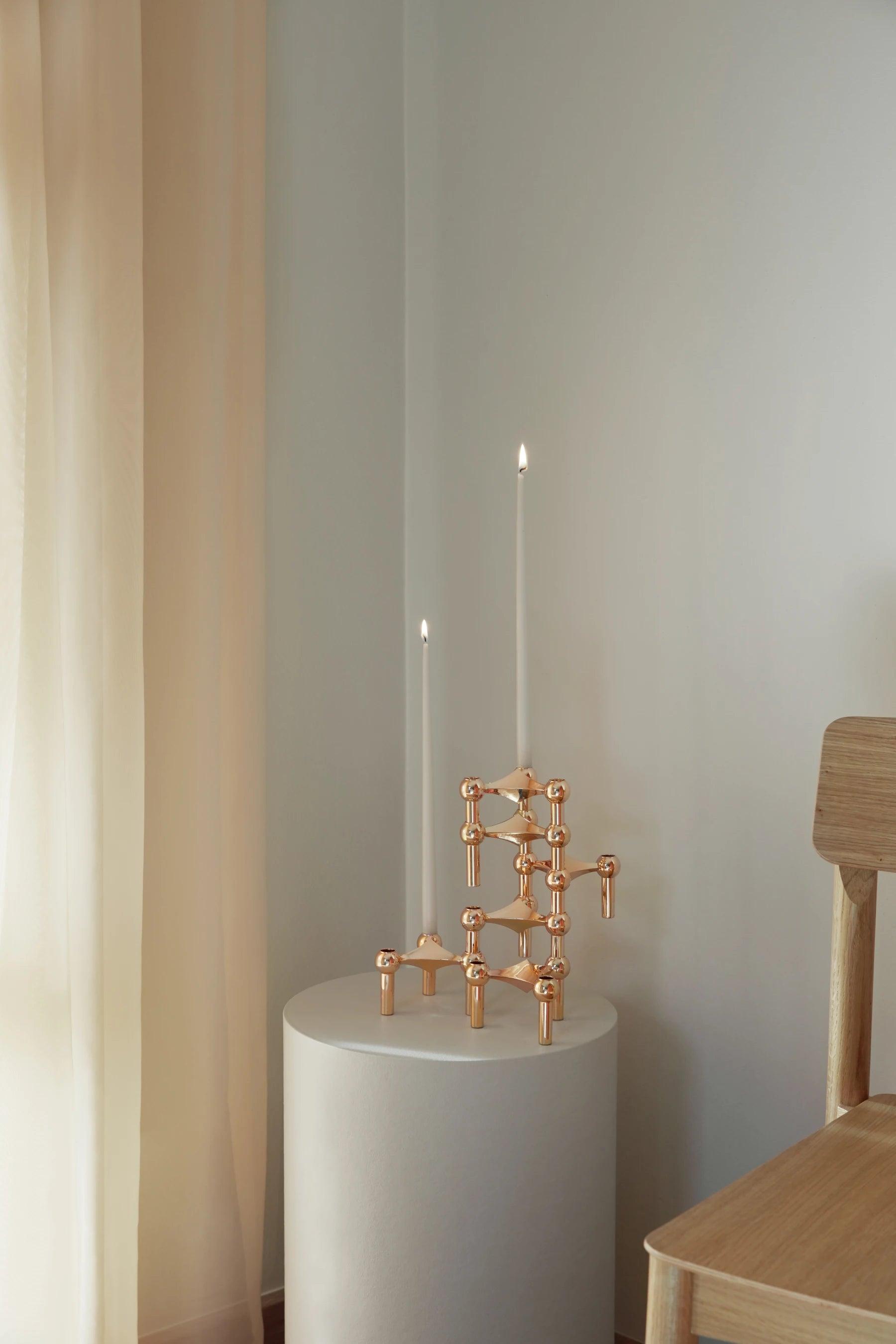 STOFF NAGEL candle holder rose gold - Eye on Design