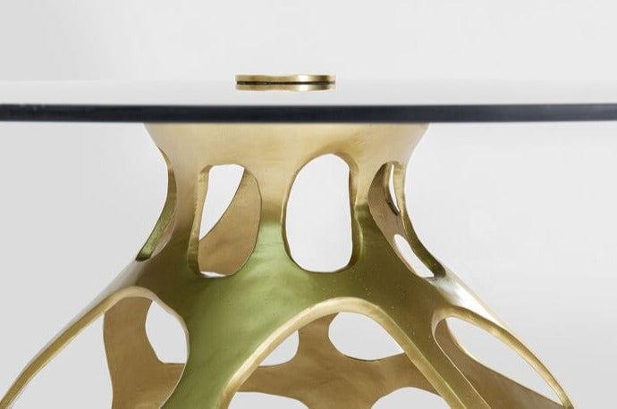 Stół okrągły VOLCANO złoty Kare Design    Eye on Design