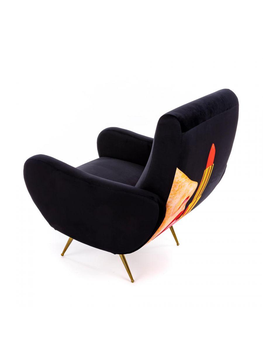 TONGUE armchair black - Eye on Design