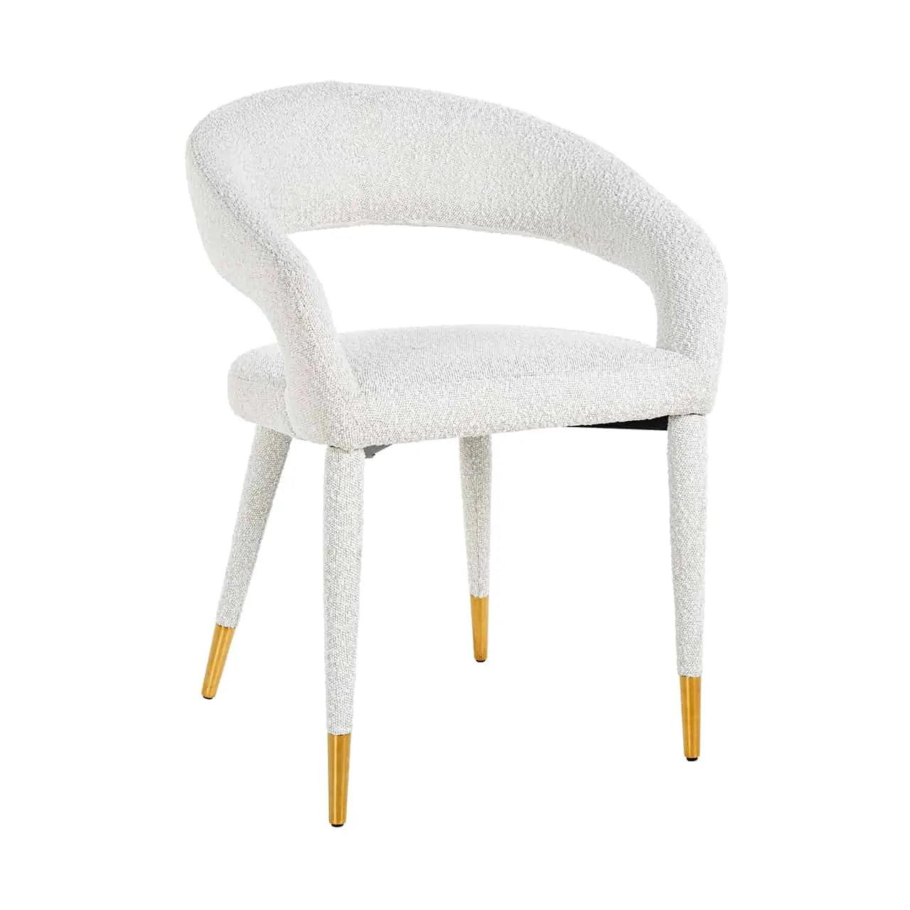 TURIN bouclé chair white - Eye on Design