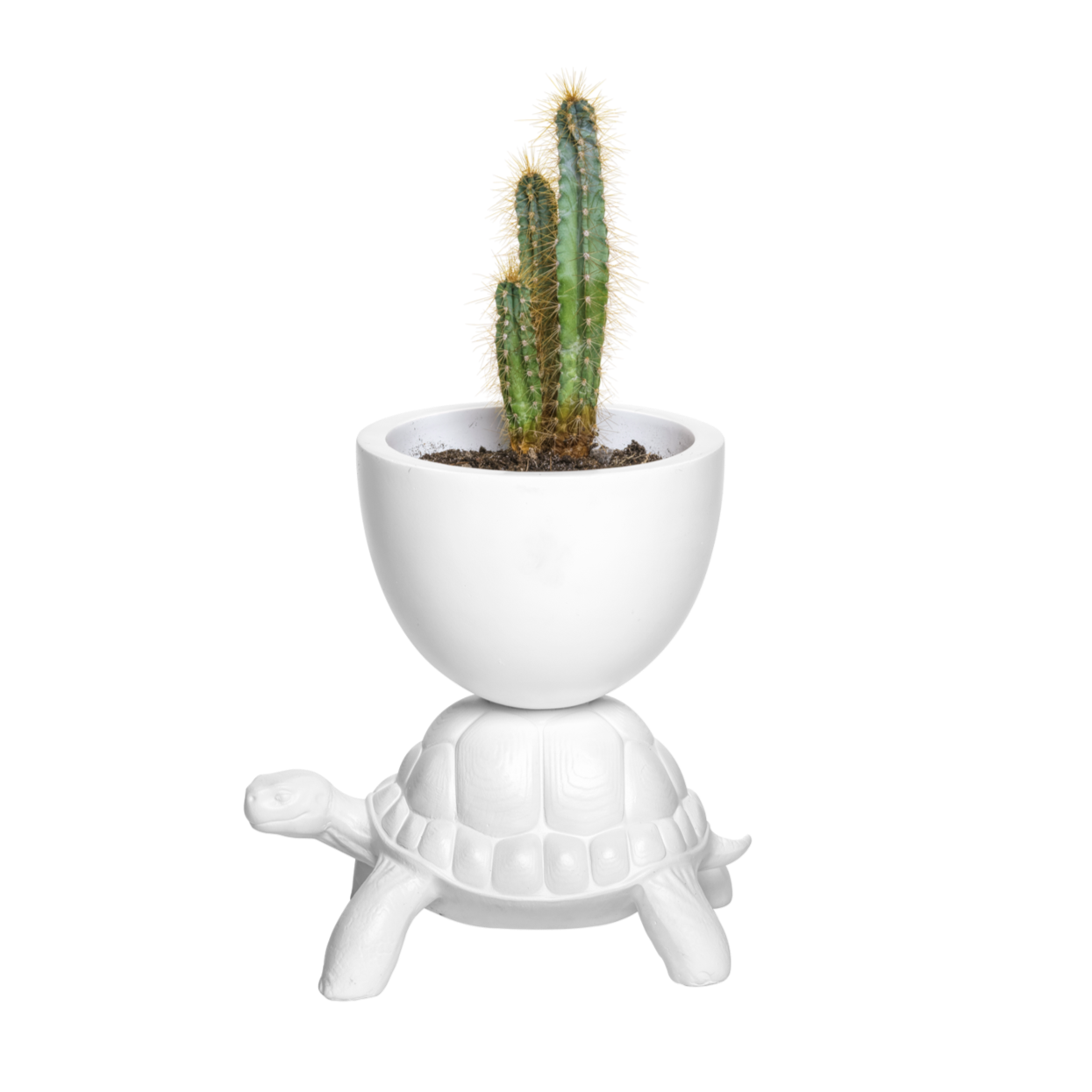 TURTLE CARRY flowerpot white, QeeBoo, Eye on Design