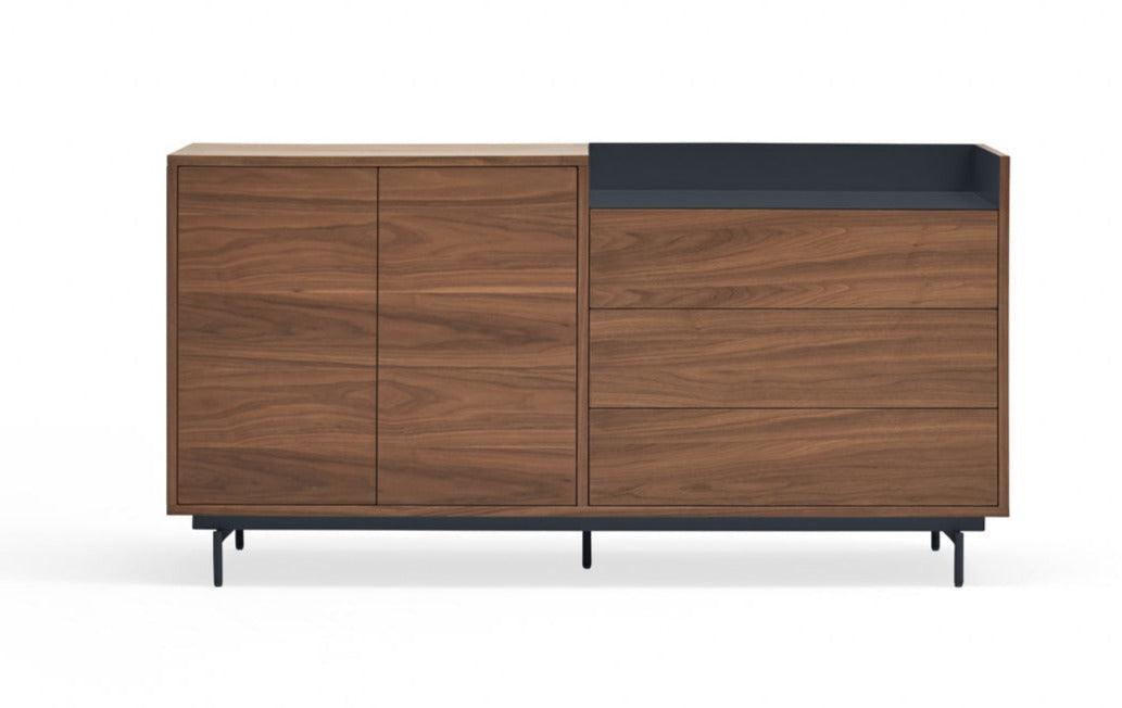 VALLEY cabinet walnut wood with dark finish - Eye on Design