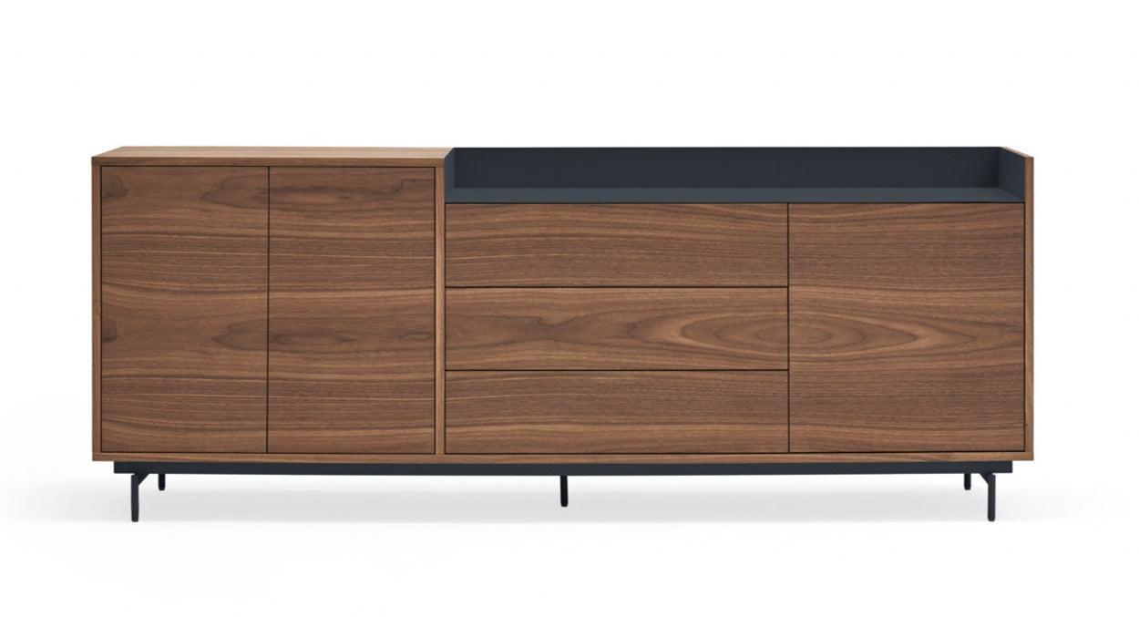 VALLEY chest of drawers walnut wood with dark finish - Eye on Design