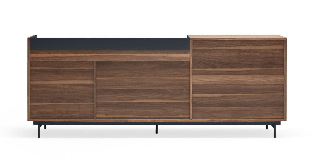 VALLEY chest of drawers walnut wood with dark finish - Eye on Design