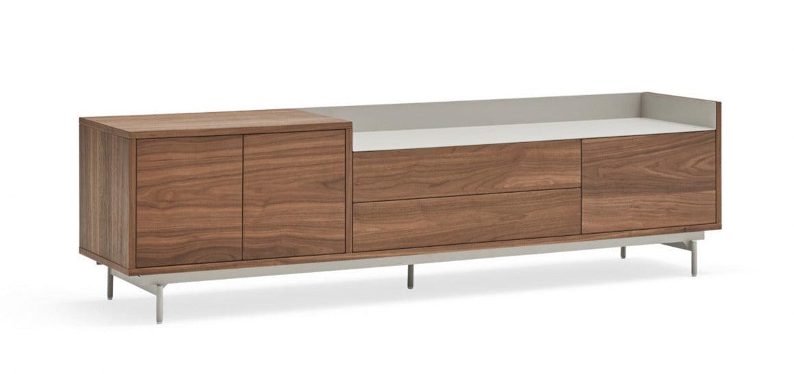 VALLEY RTV cabinet walnut wood with light finish - Eye on Design