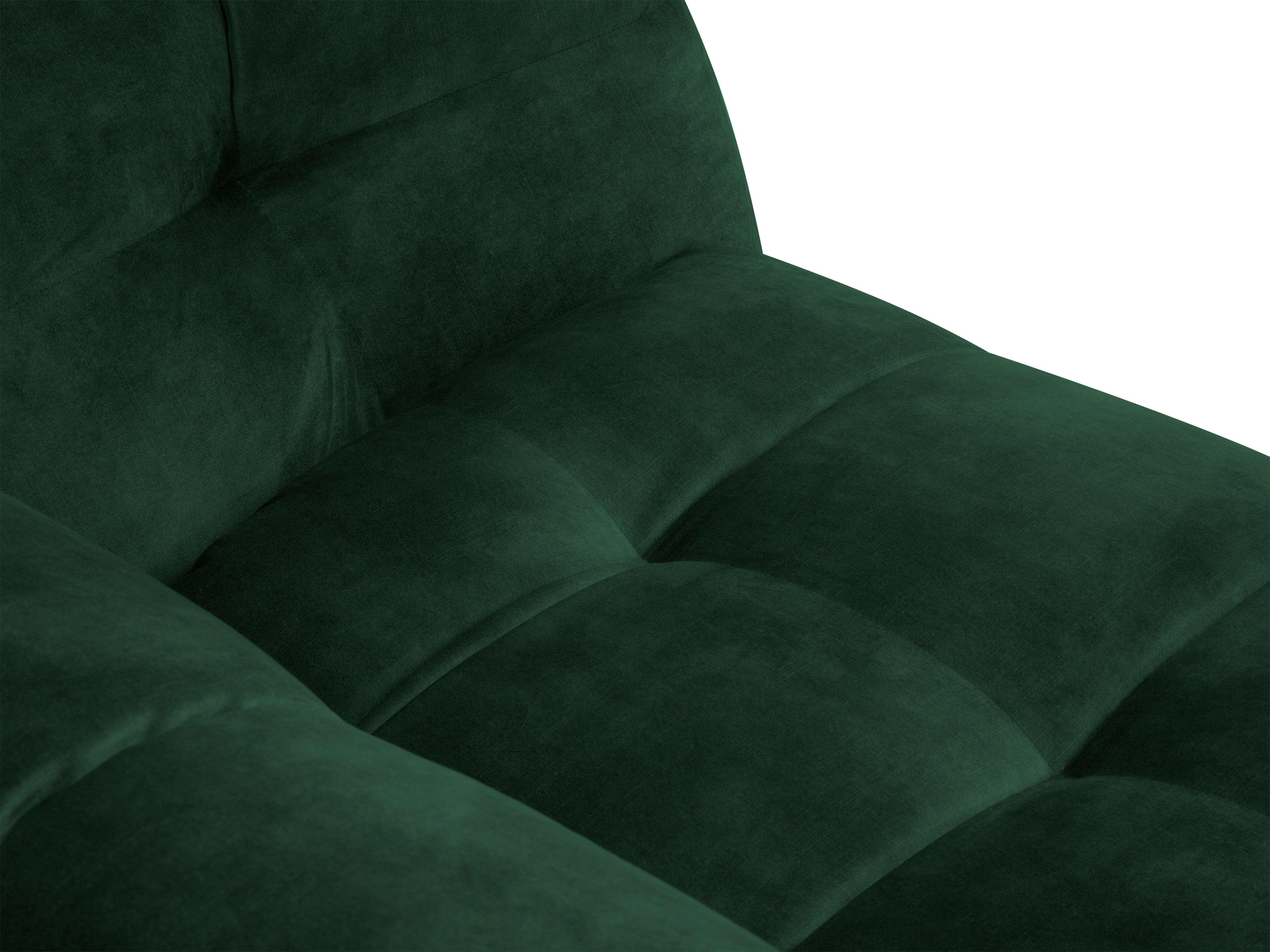 Velvet 3-seater sofa VESTA bottle green - Eye on Design