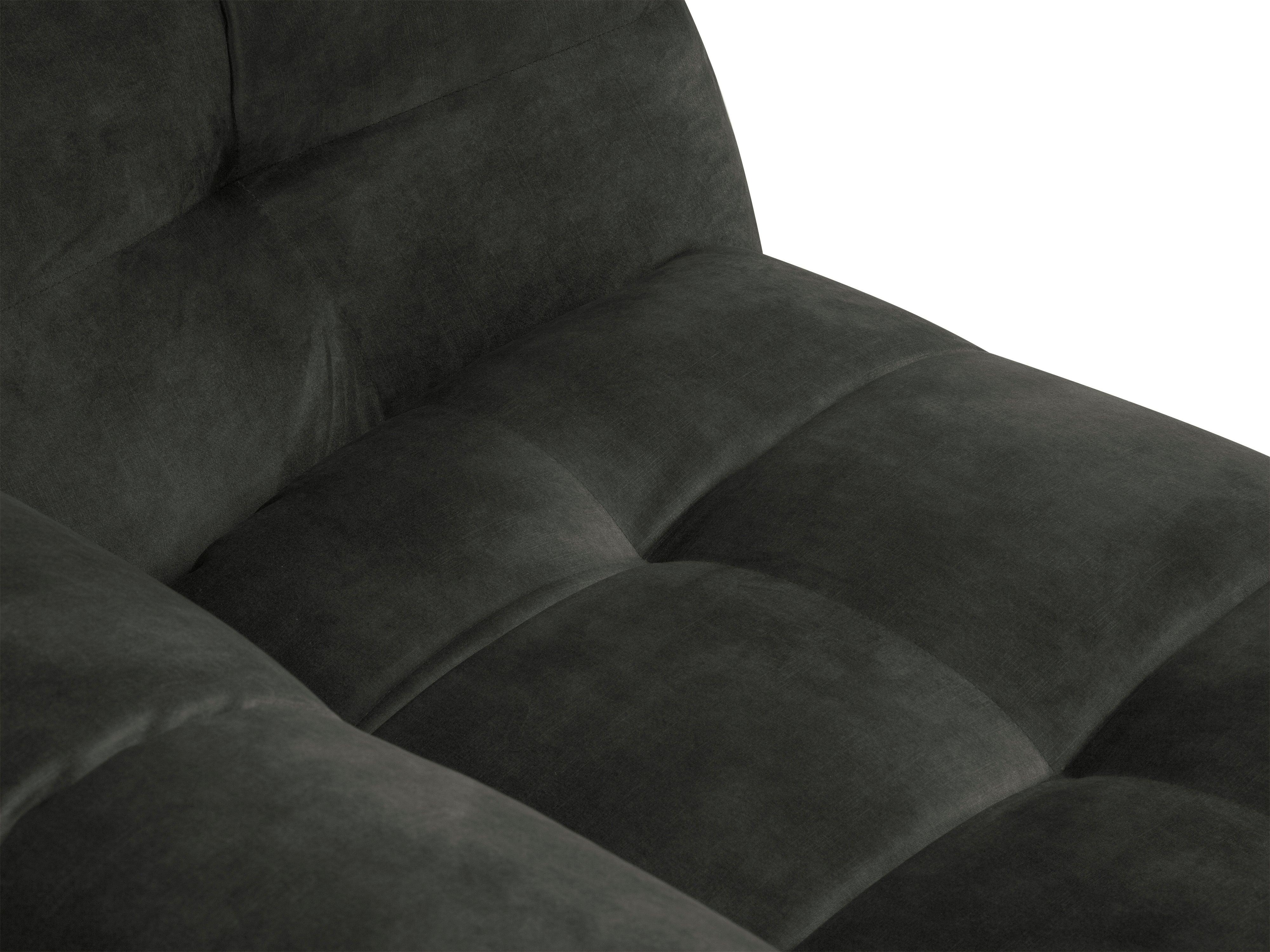 Velvet 3-seater sofa VESTA dark grey - Eye on Design