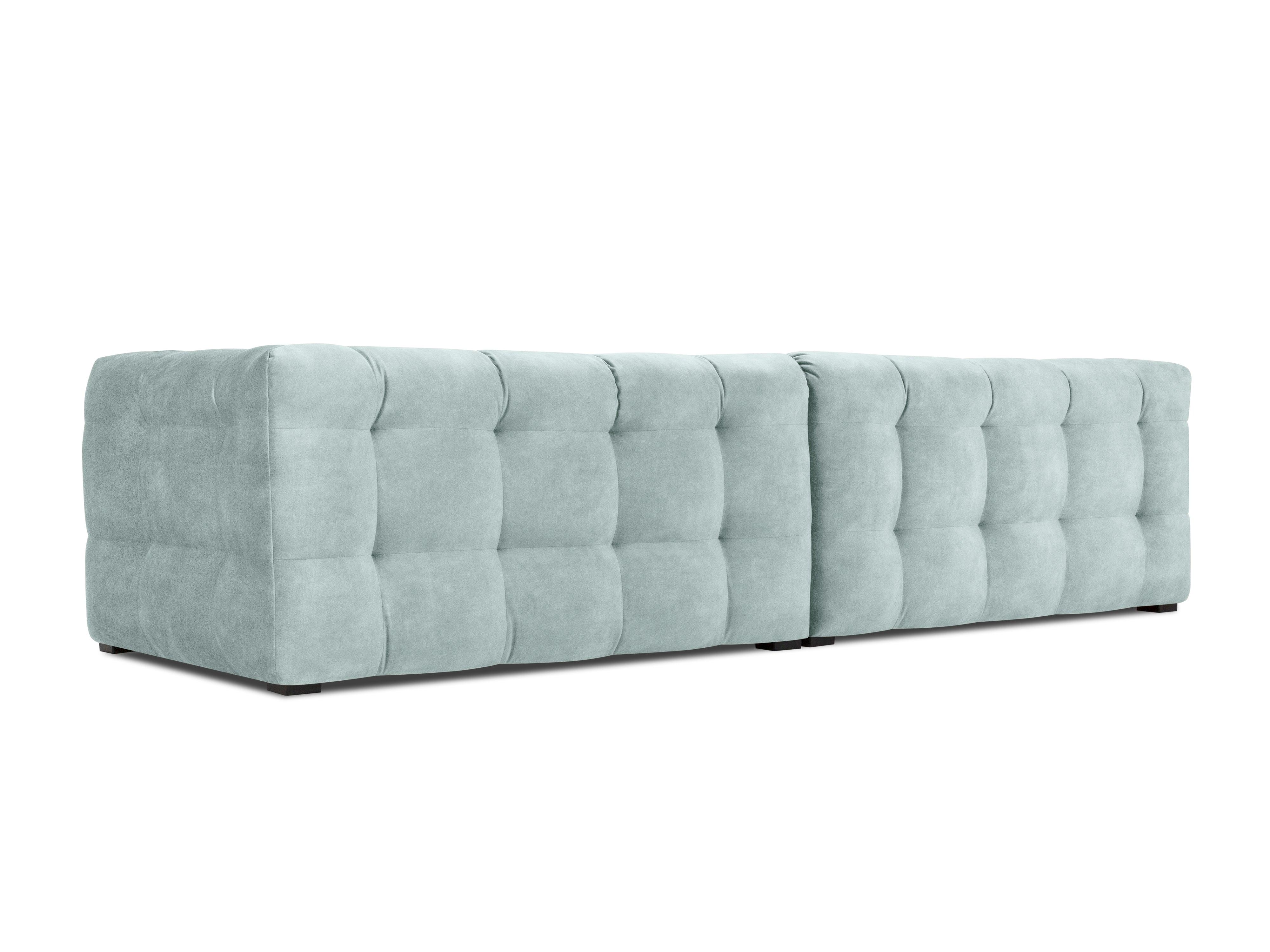 Velvet 4-seater sofa VESTA mint - Eye on Design