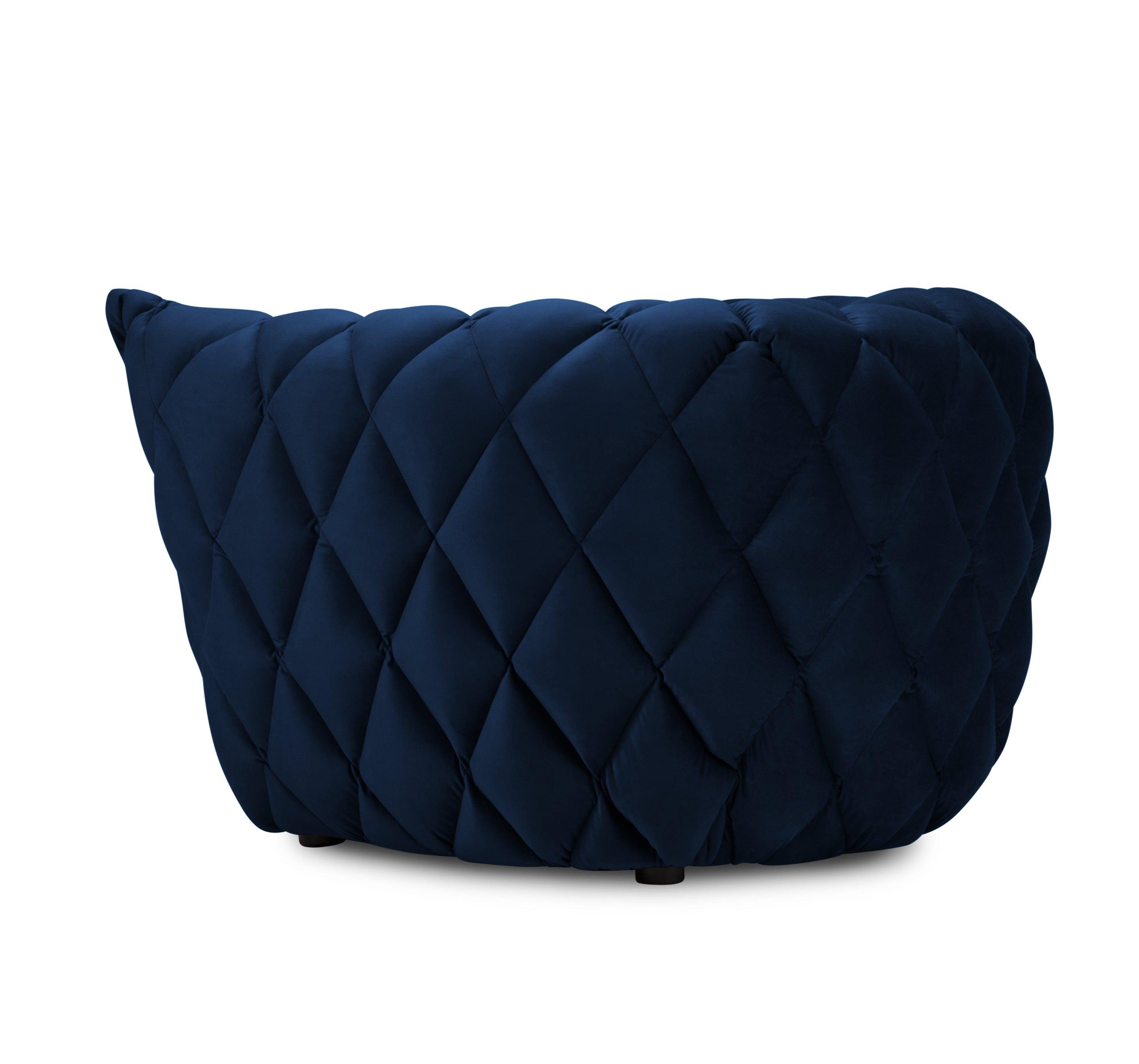 Velvet armchair FLANDRIN royal blue - Eye on Design