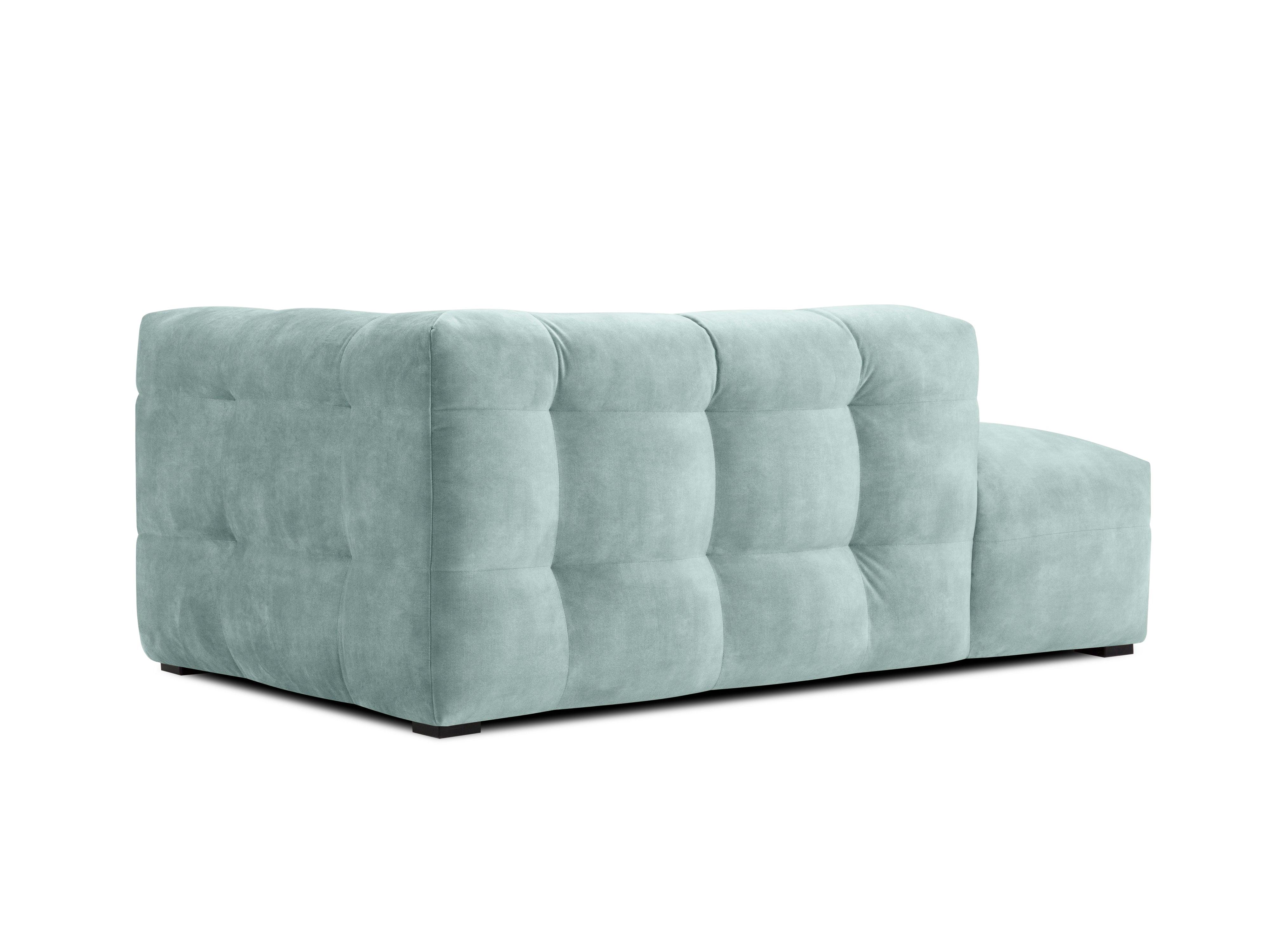 Velvet chaise longue left VESTA mint - Eye on Design