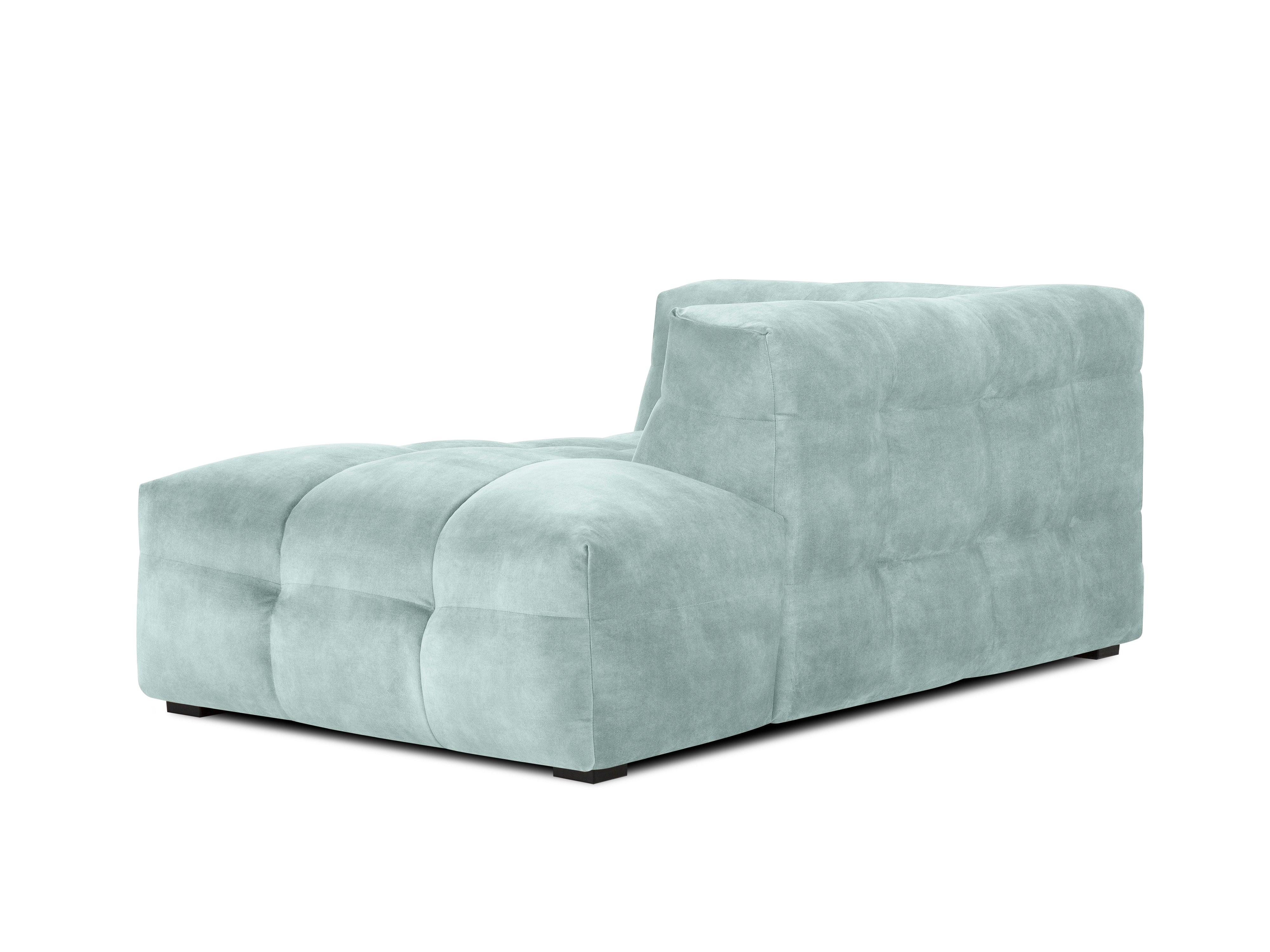 Velvet chaise longue VESTA mint on the right - Eye on Design