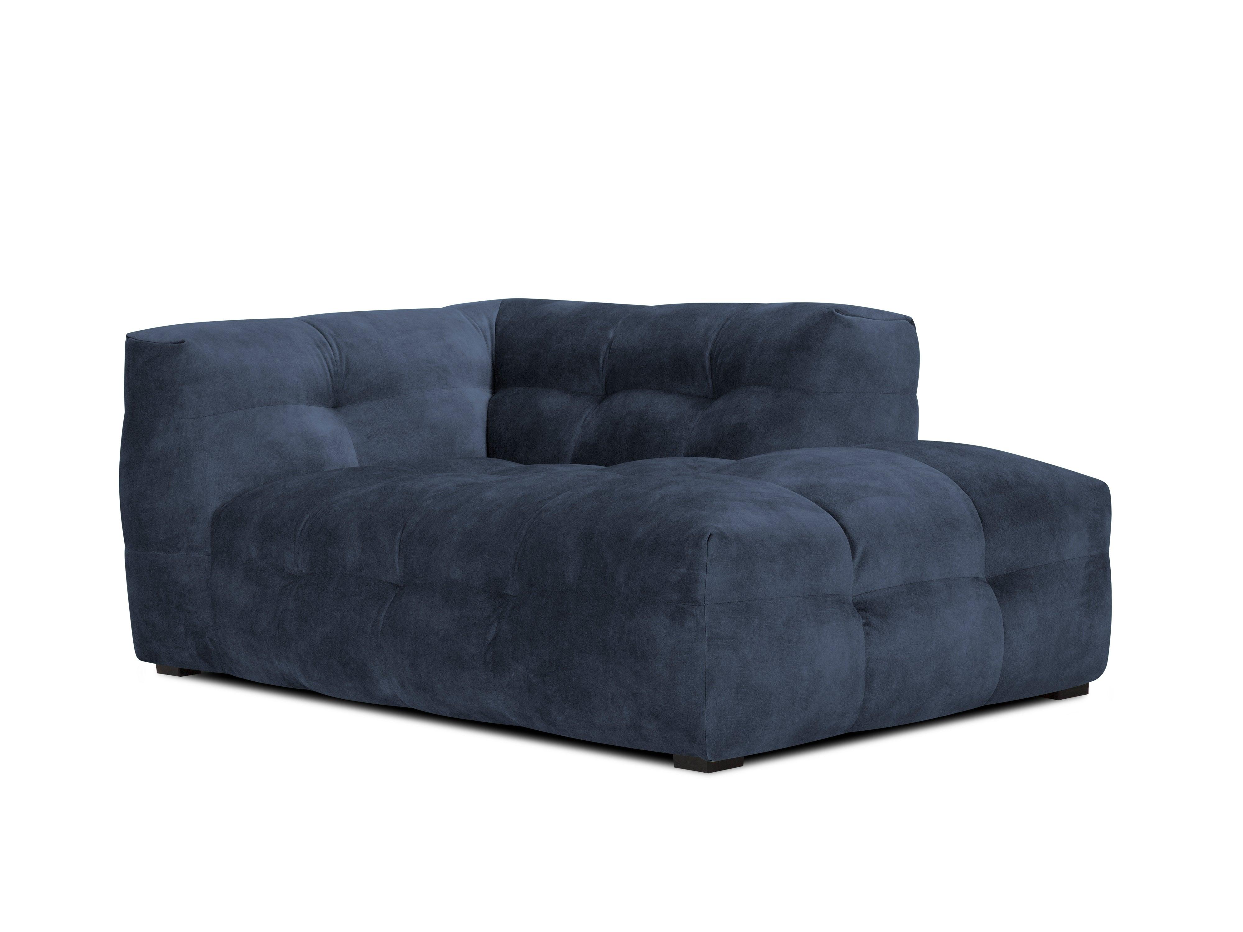 Velvet chaise longue VESTA royal blue - Eye on Design