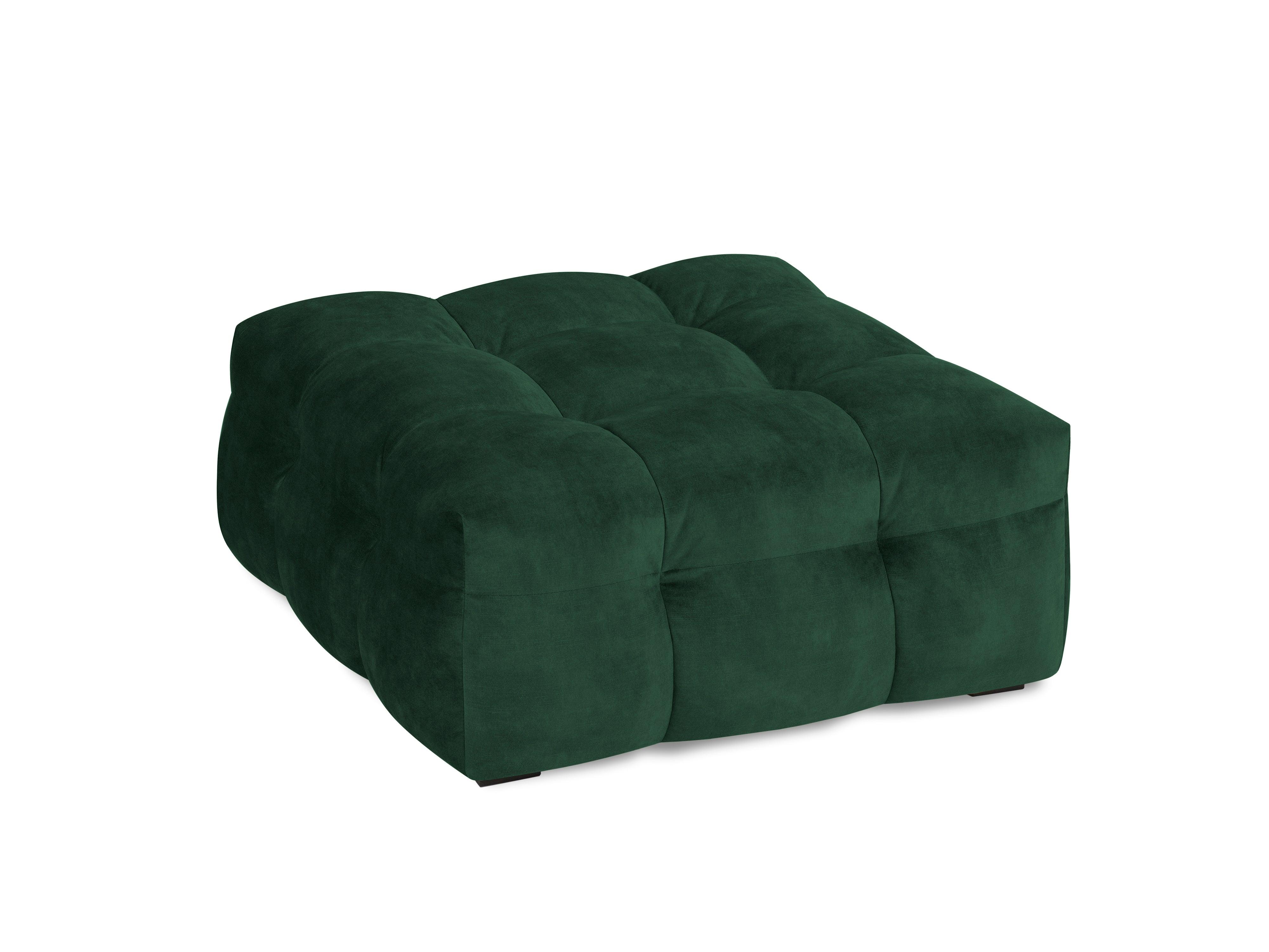 Velvet pouffe VESTA bottle green - Eye on Design