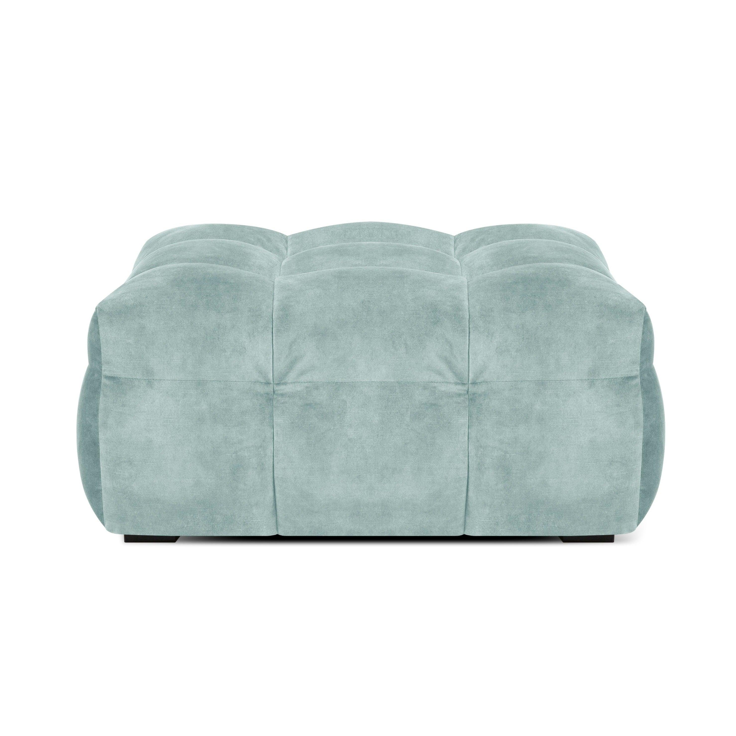 Velvet pouffe VESTA mint - Eye on Design