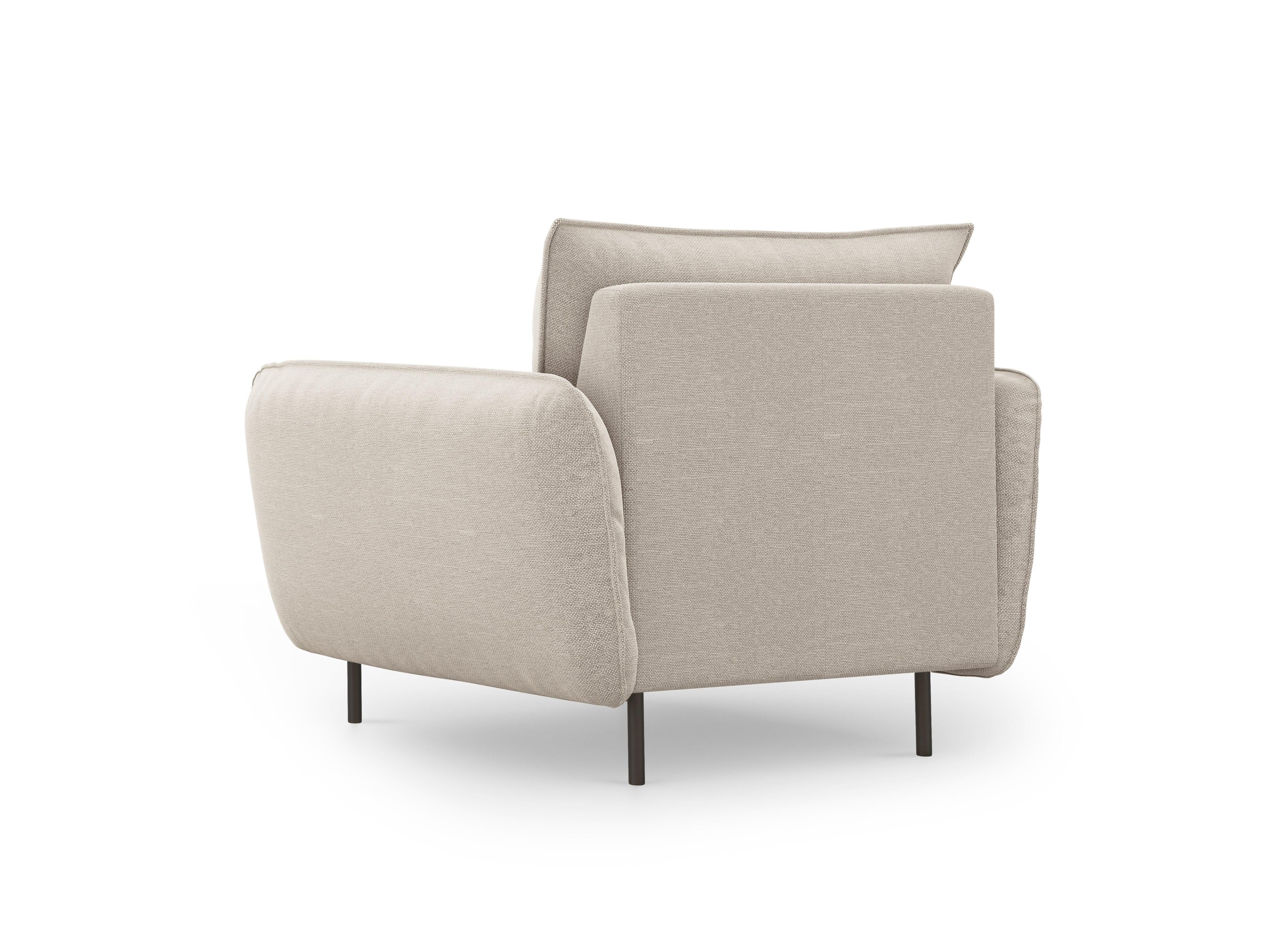 VIENNA armchair sand with black base - Eye on Design