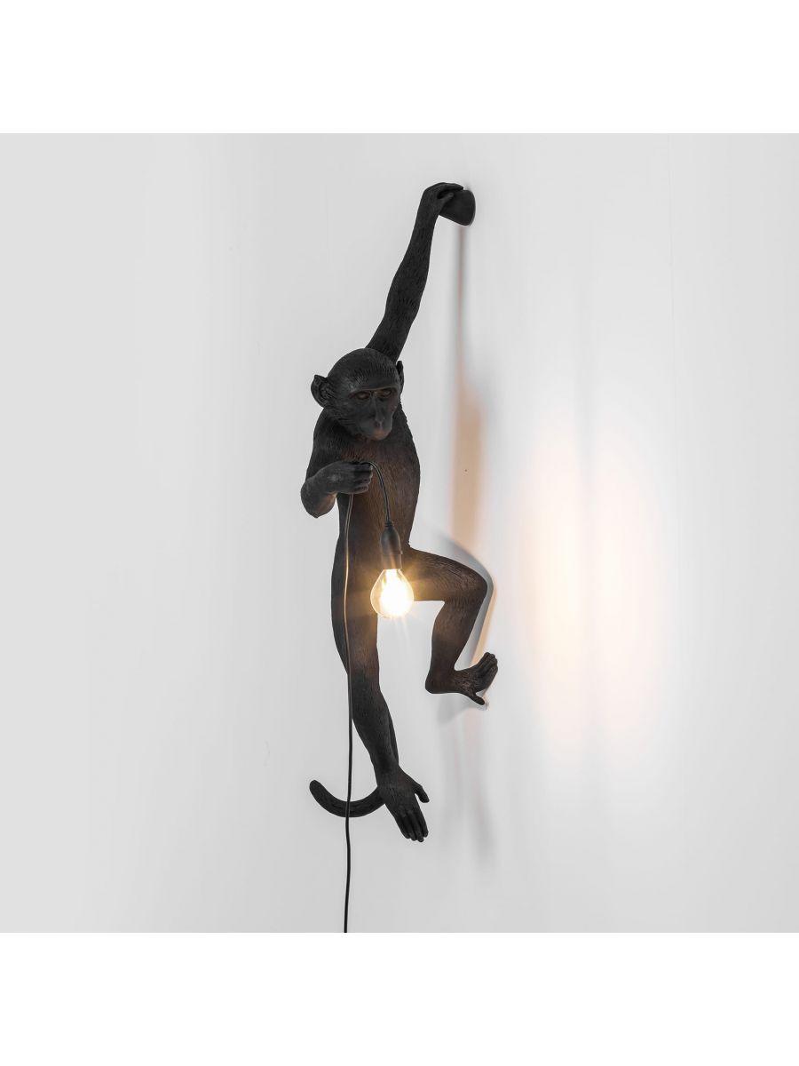 Wall lamp MONKEY HANGING - LEFT black - Eye on Design