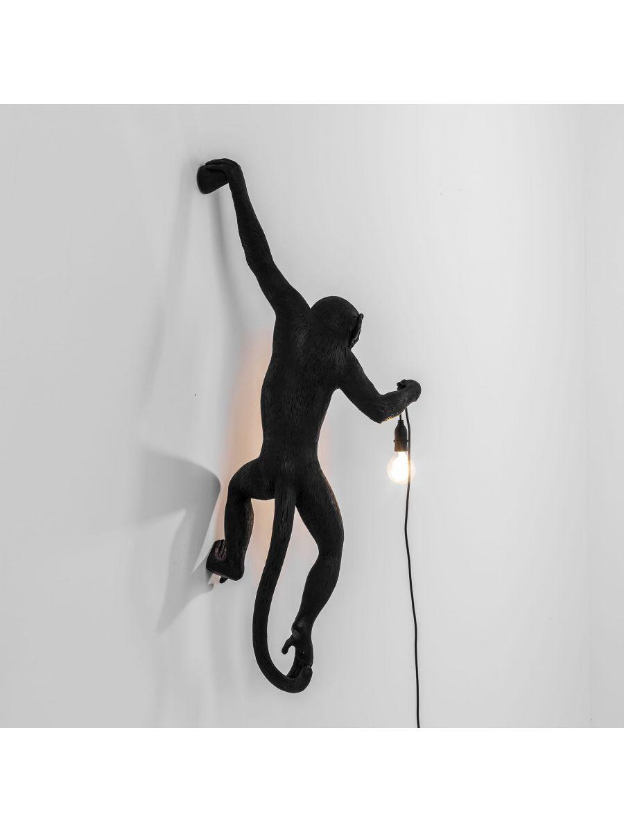 Wall lamp MONKEY HANGING - LEFT black - Eye on Design