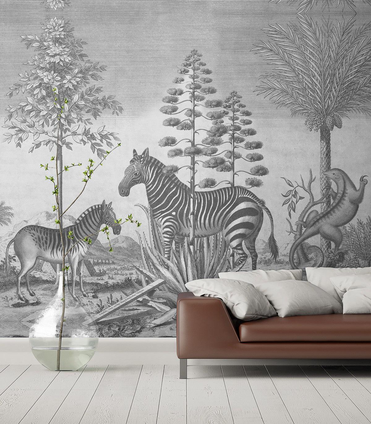 Wallpaper ZEBRA ON AGAVE - Eye on Design