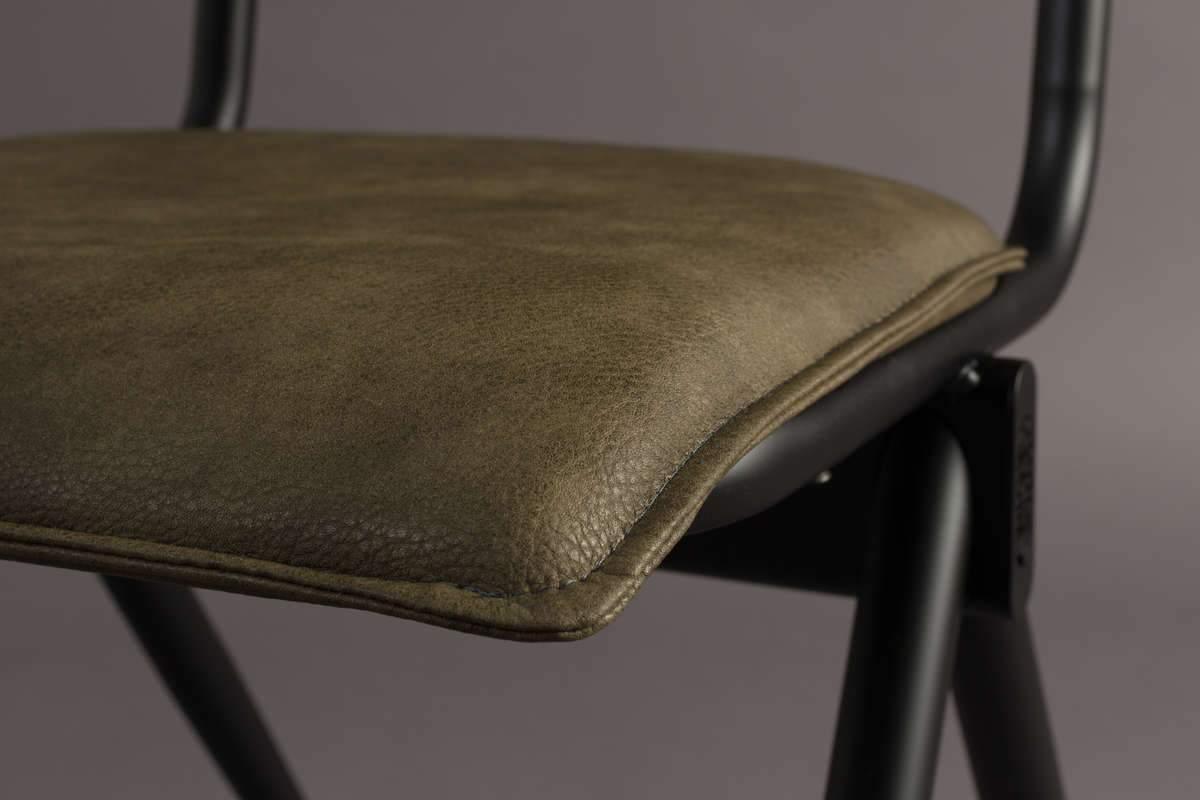 WILLOW chair eco leather green, Dutchbone, Eye on Design