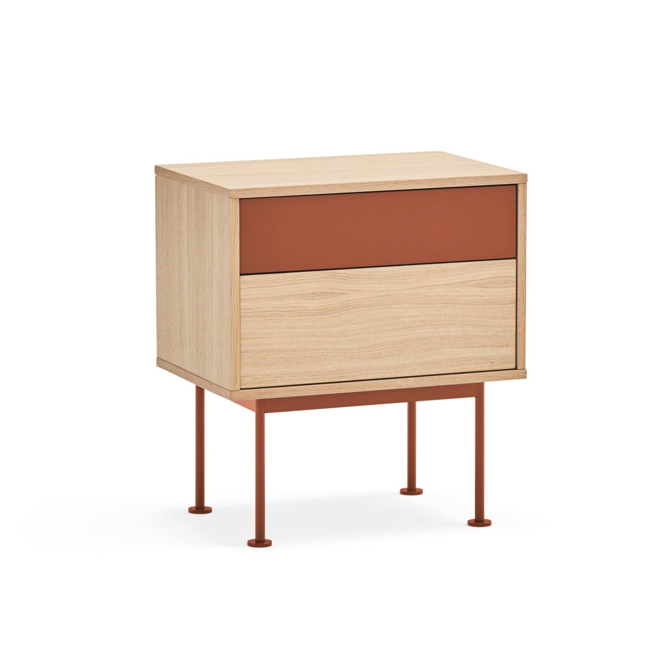 YOKO bedside cabinet red - Eye on Design