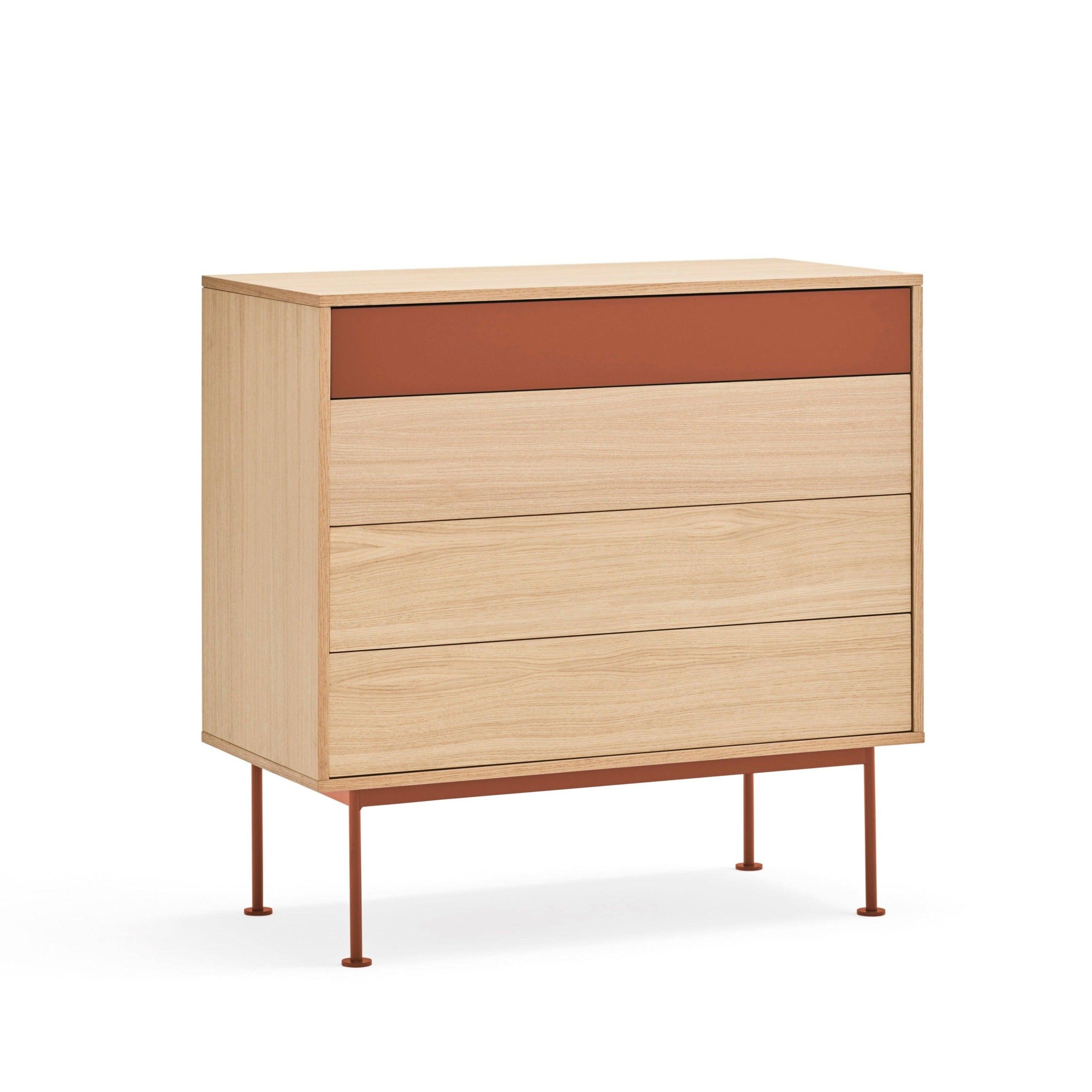 YOKO high chest of drawers red - Eye on Design